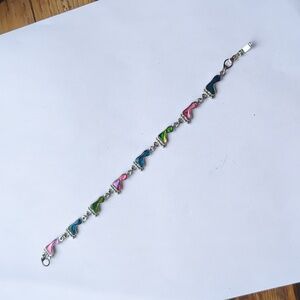 Vintage rainbow shell bracelet